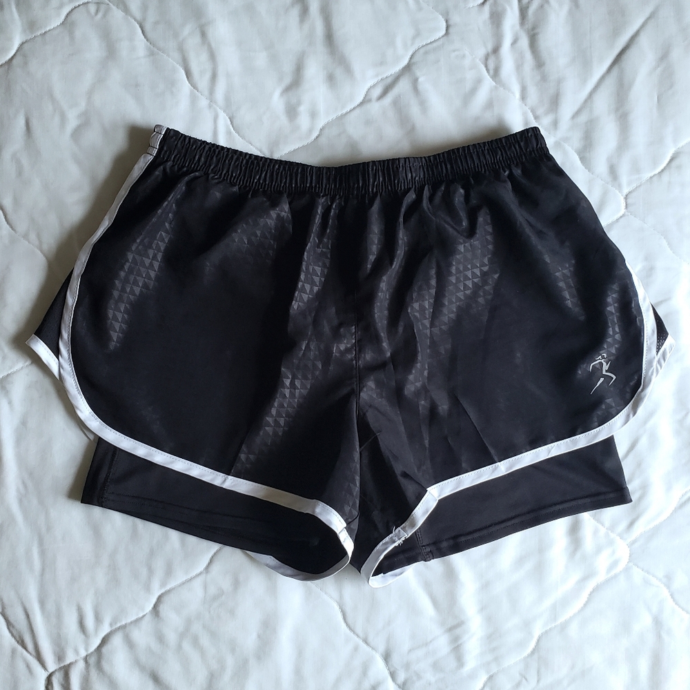 BHAC Black Athletic Shorts with Spanx